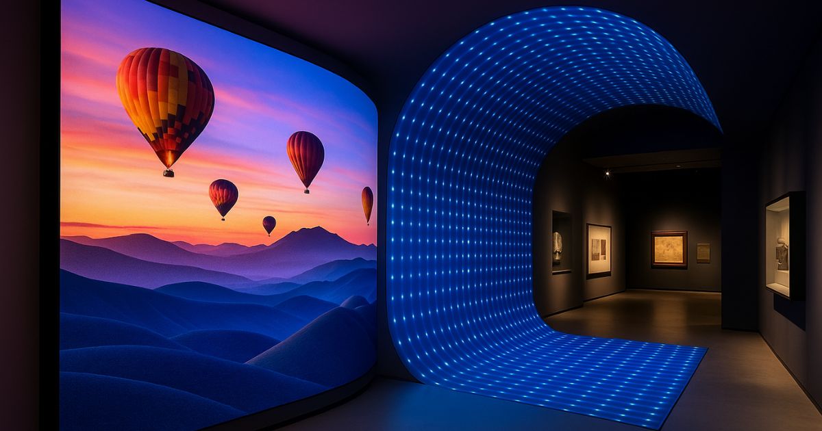 Curved LED